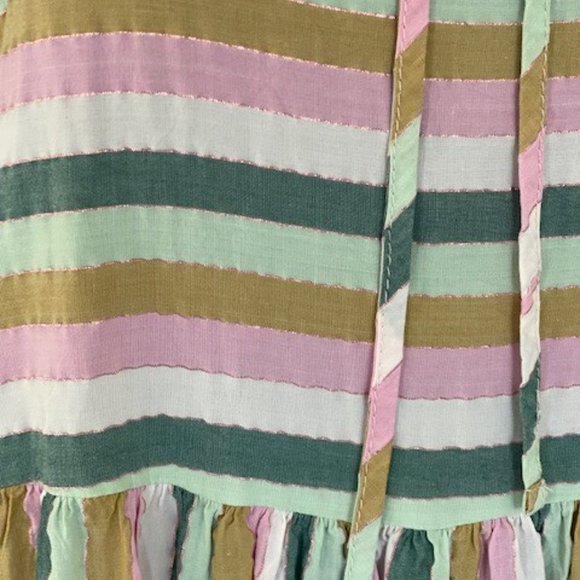 Stripe Tank Dress with lurex thread, Self Contrast - Picture 3 of 4